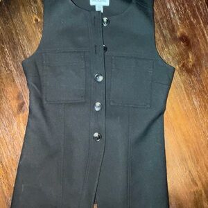 ALIGNE Duke Vest in black stretch twill